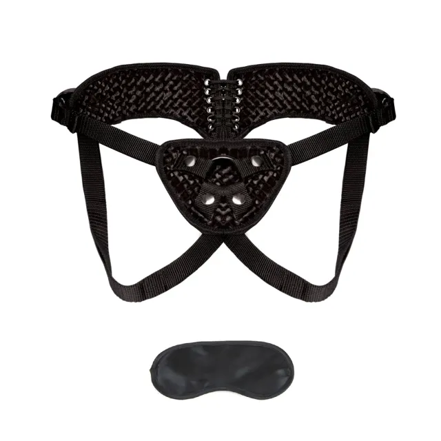 Lux Fetish Diamond Velvet Strap-On harnas fluweel