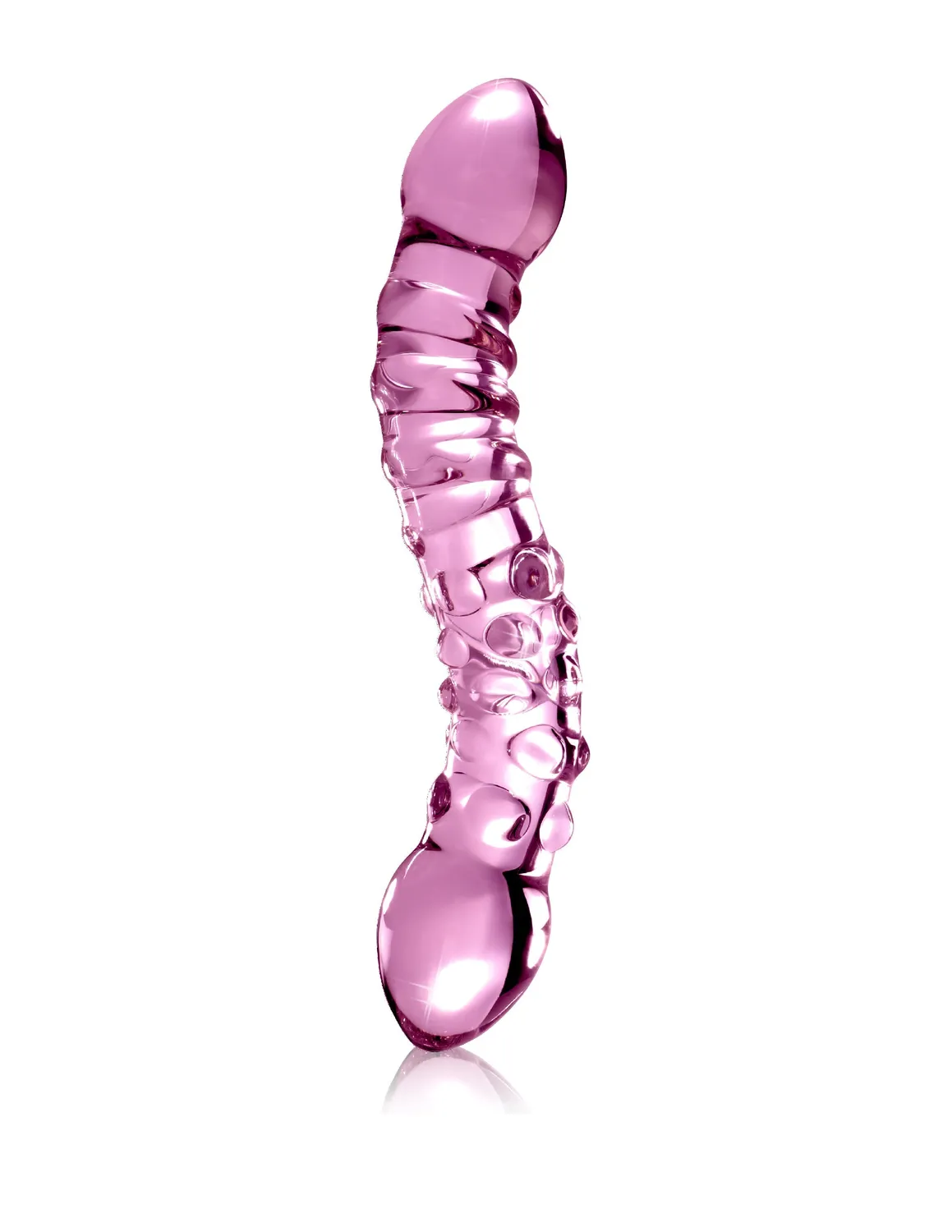 Pipedream Icicles No. 55 glazen dildo dubbelzijdig roze