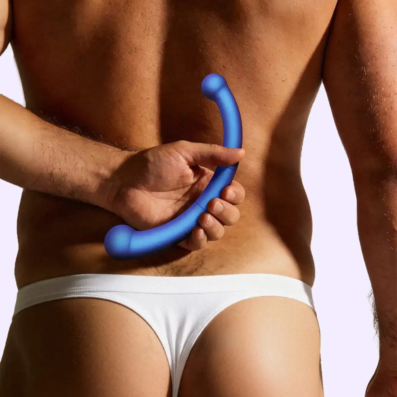 Beisar Crescent vibrator parelmoer blauw prostaat