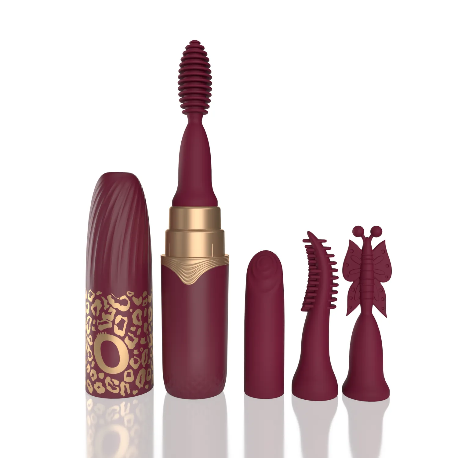 Screaming O My Secret Premium Lipstick vibrator 4 opzetstukken oplaadbaar