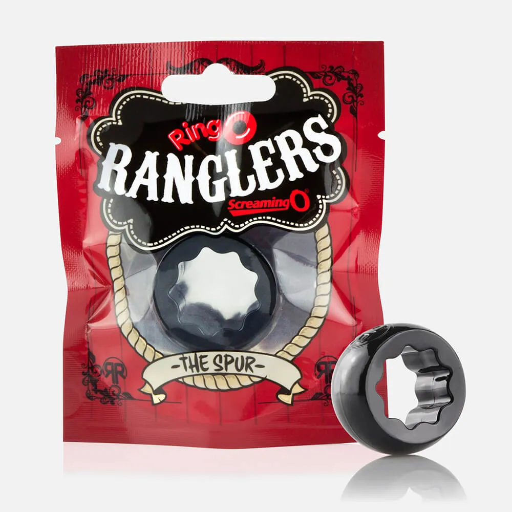 Screaming O Ring O Ranglers Spur penisring zwart