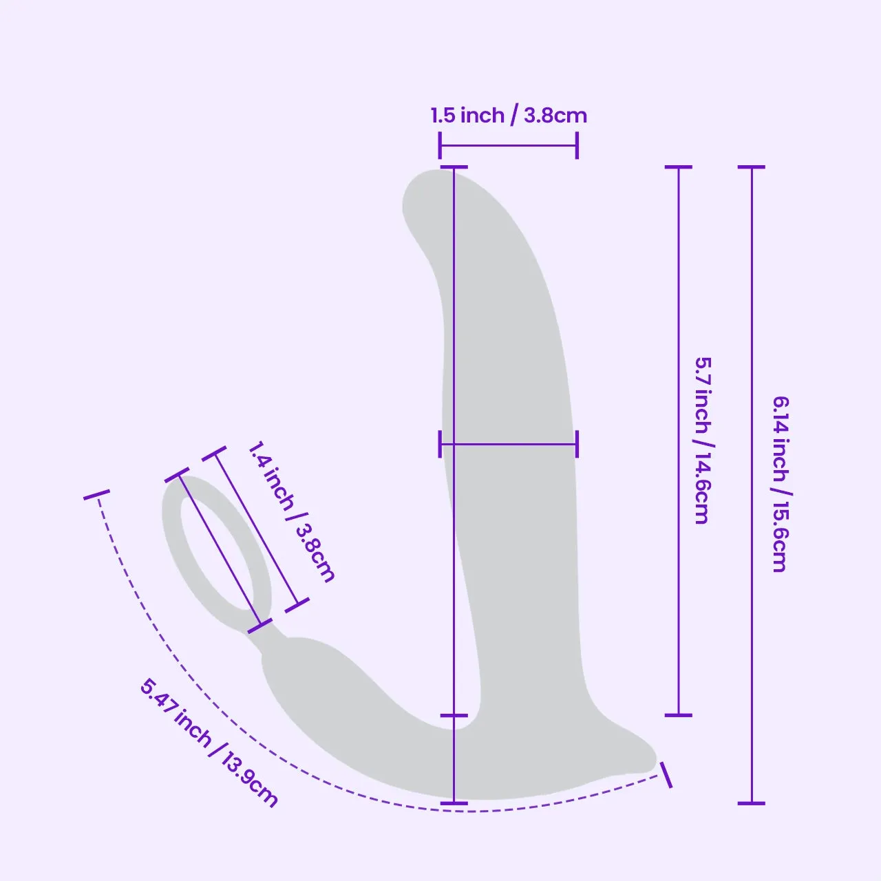 Beisar Pau anale vibrator zwart draaiend stotend