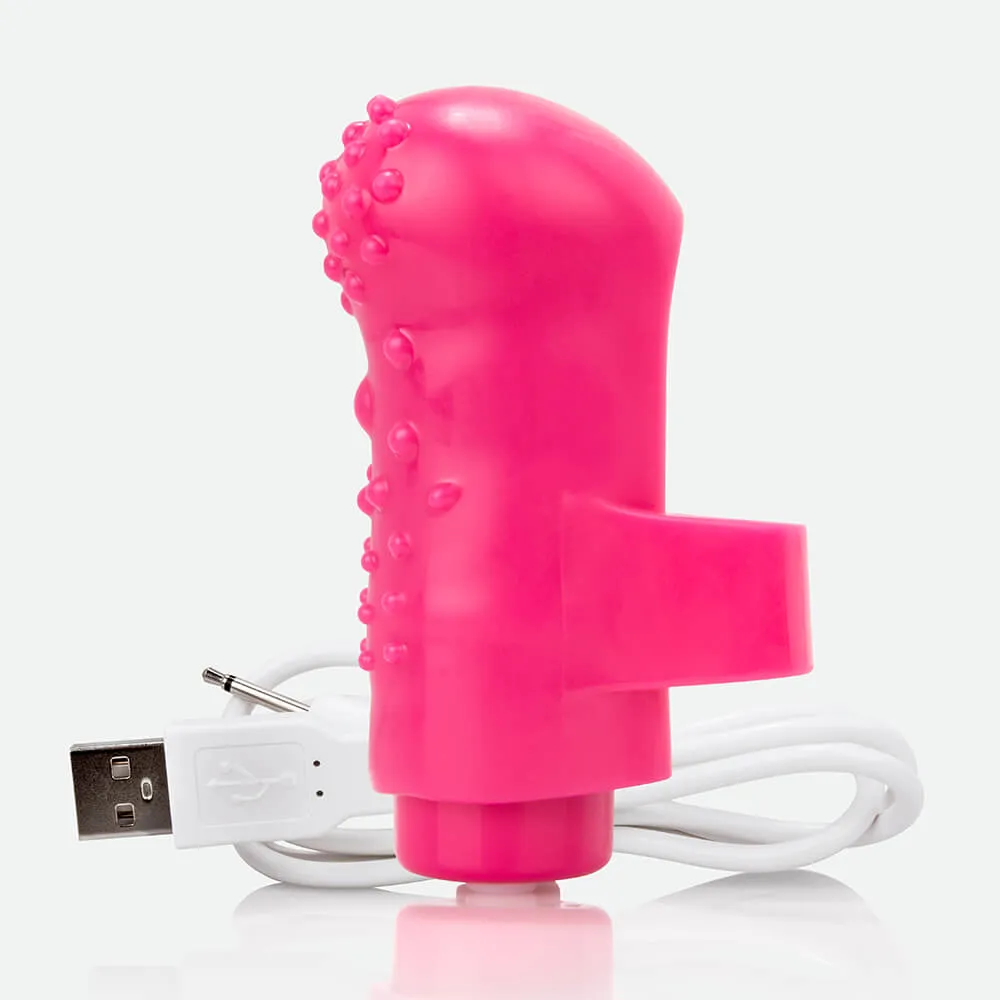 Screaming O Charged Fing O vingervibrator roze oplaadbaar