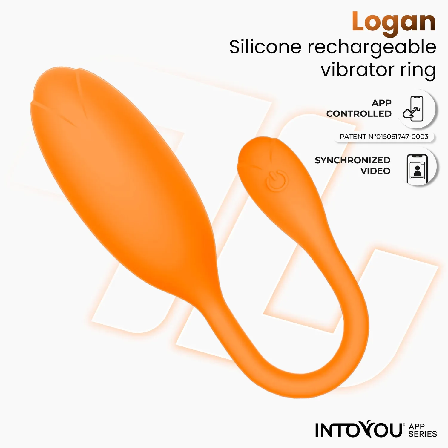Intoyou Logan vibrerend ei oranje met app