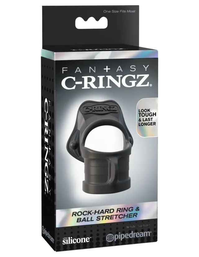 Pipedream Fantasy C-Ringz Rock Hard Ring cockring zwart siliconen