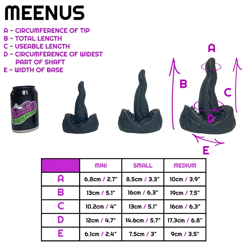 Tentickle Meenus Patchwork UV Rainbow dildo small