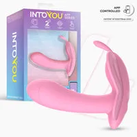 Intoyou Wingy vlinderstimulator met app roze duo