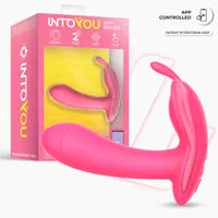 Intoyou Wingy vlindervibrator met app perzikroze