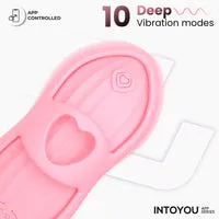 Intoyou Laia verwarmende vingervibrator met app roze