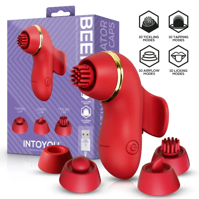 Intoyou Beeny Clitorisstimulator 4 opzetstukken zuigfunctie