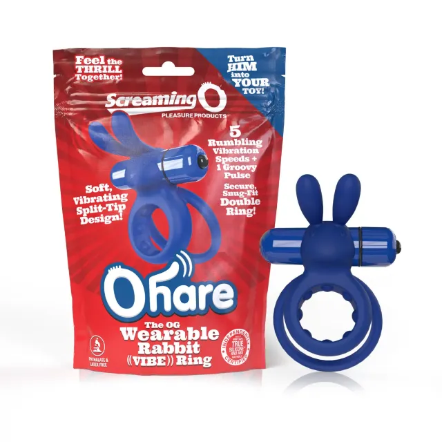 Screaming O 4B Ohare vibrerende cockring zwart diepe basvibratie