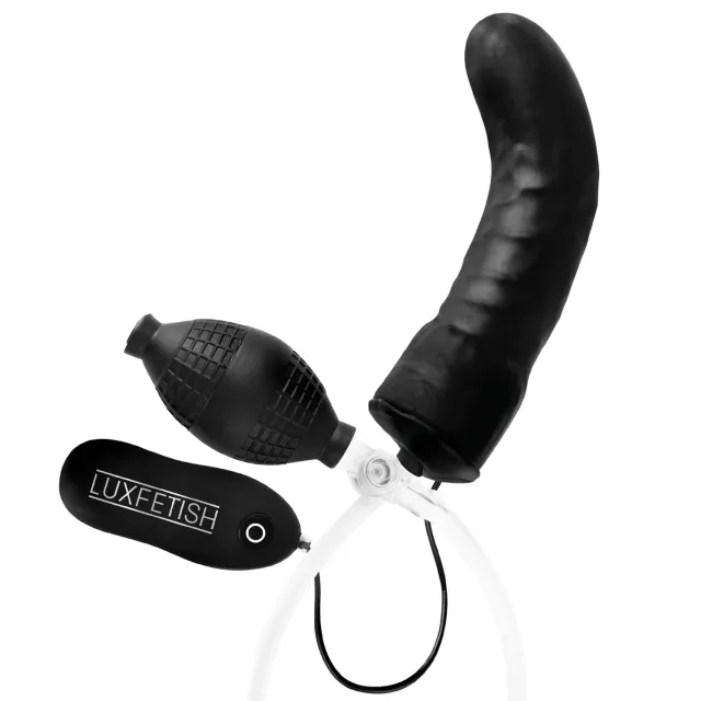 Lux Fetish 6" Opblaasbare Gebogen Vibrerende Dildo