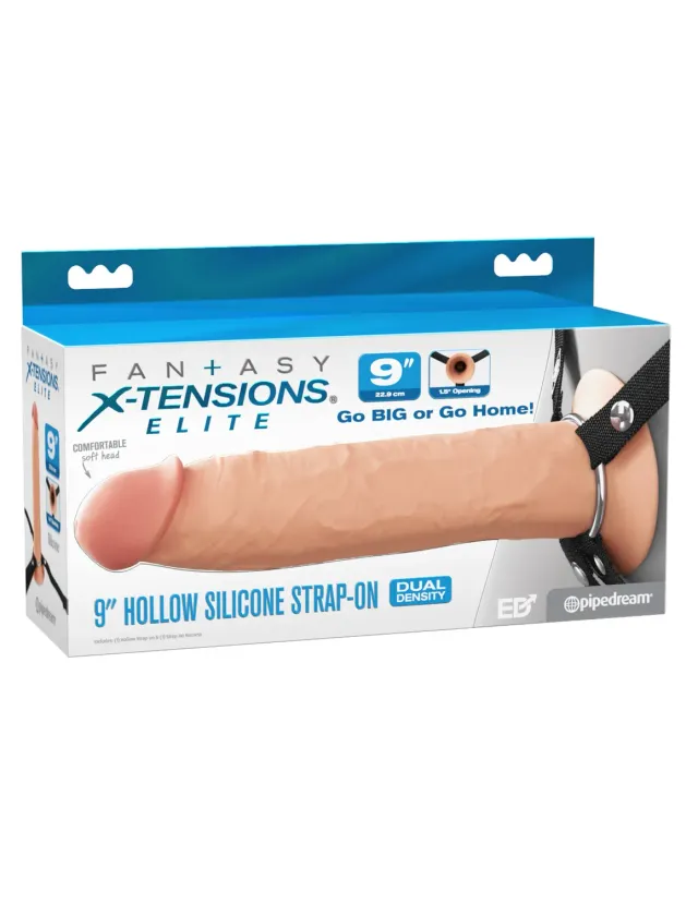 Pipedream Fantasy X-Tensions Hollow Strap-On 9 inch siliconen