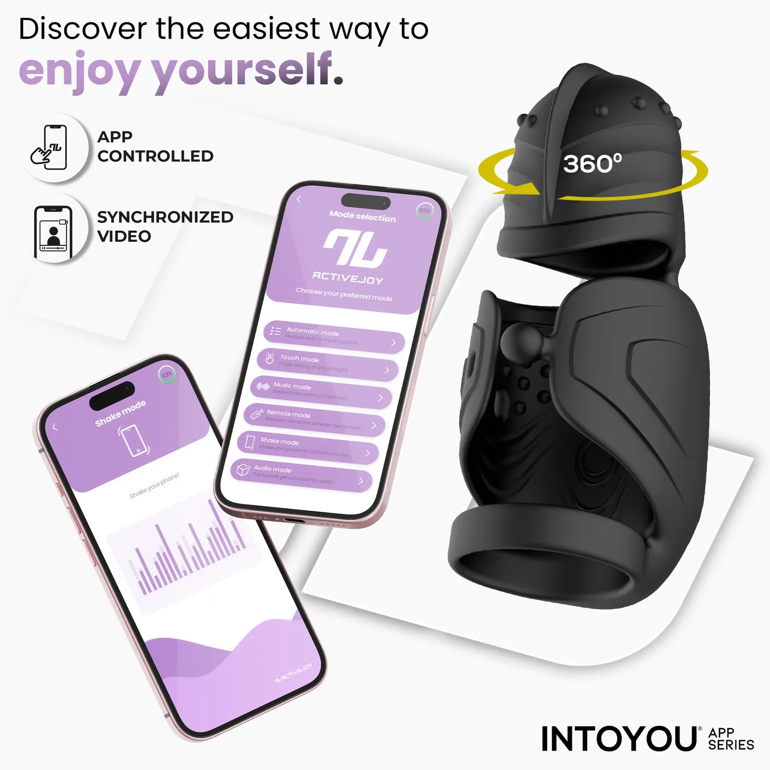 Intoyou Zonte masturbator met rotatie en app