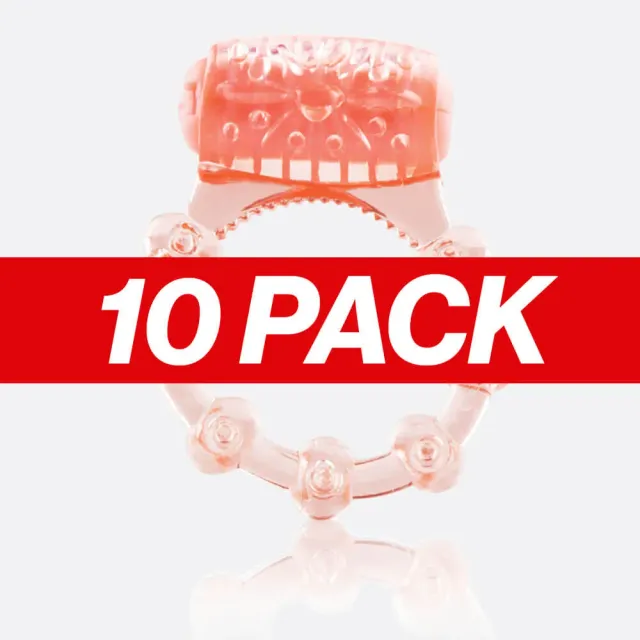 Screaming O 10 Pack vibrerende cockringen natural wegwerp