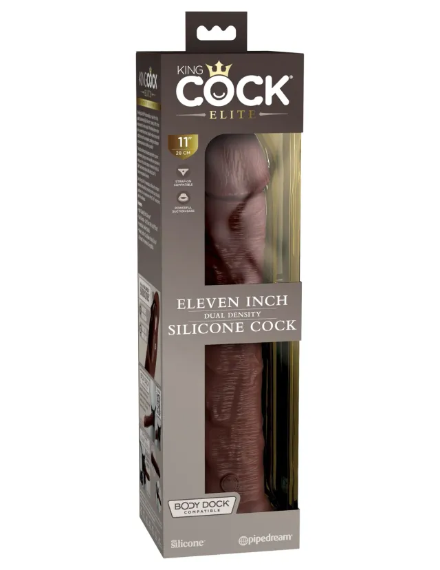Pipedream King Cock Elite 11 inch dual density dildo silicone