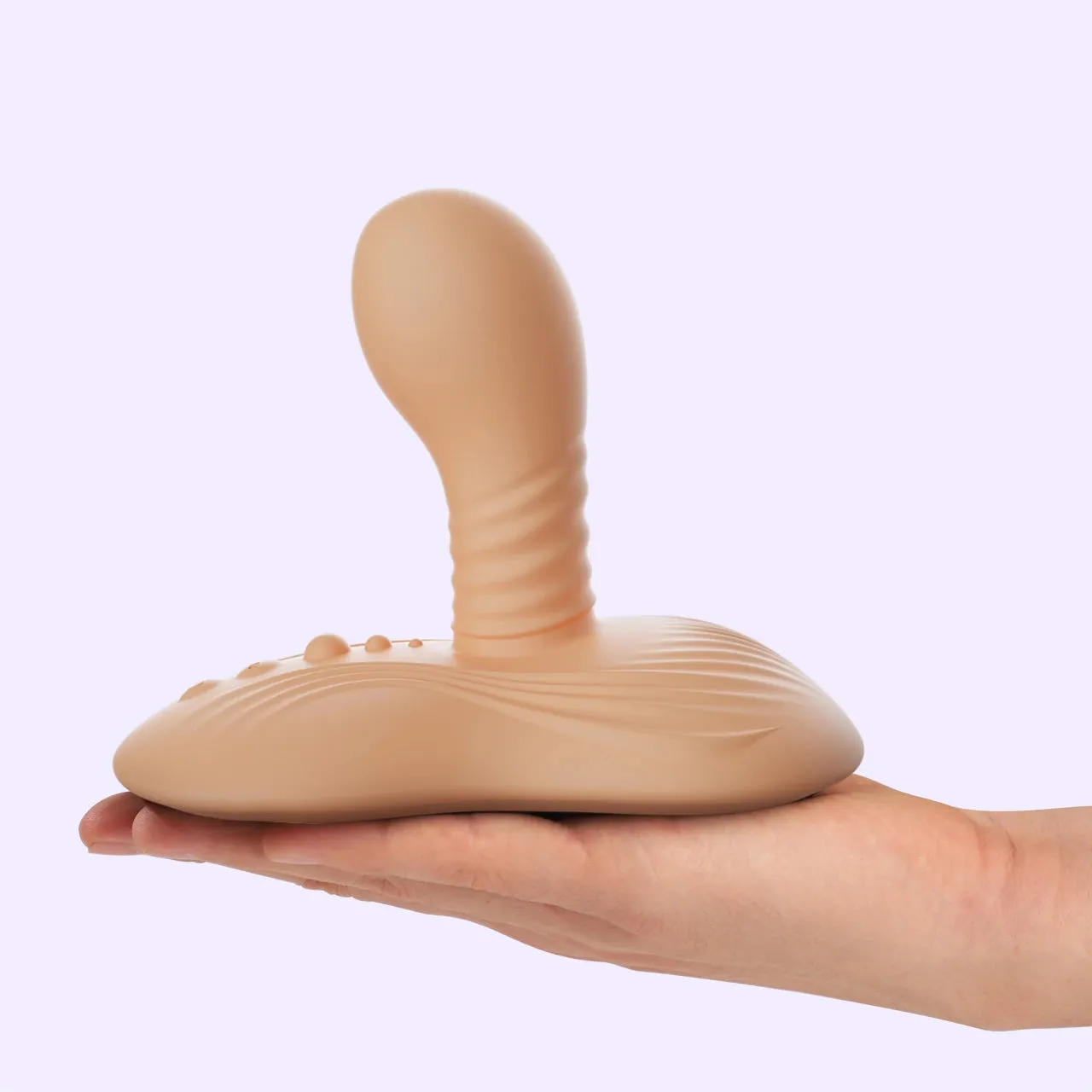 Beisar Robinson berijdbare vibrator beige zuignap