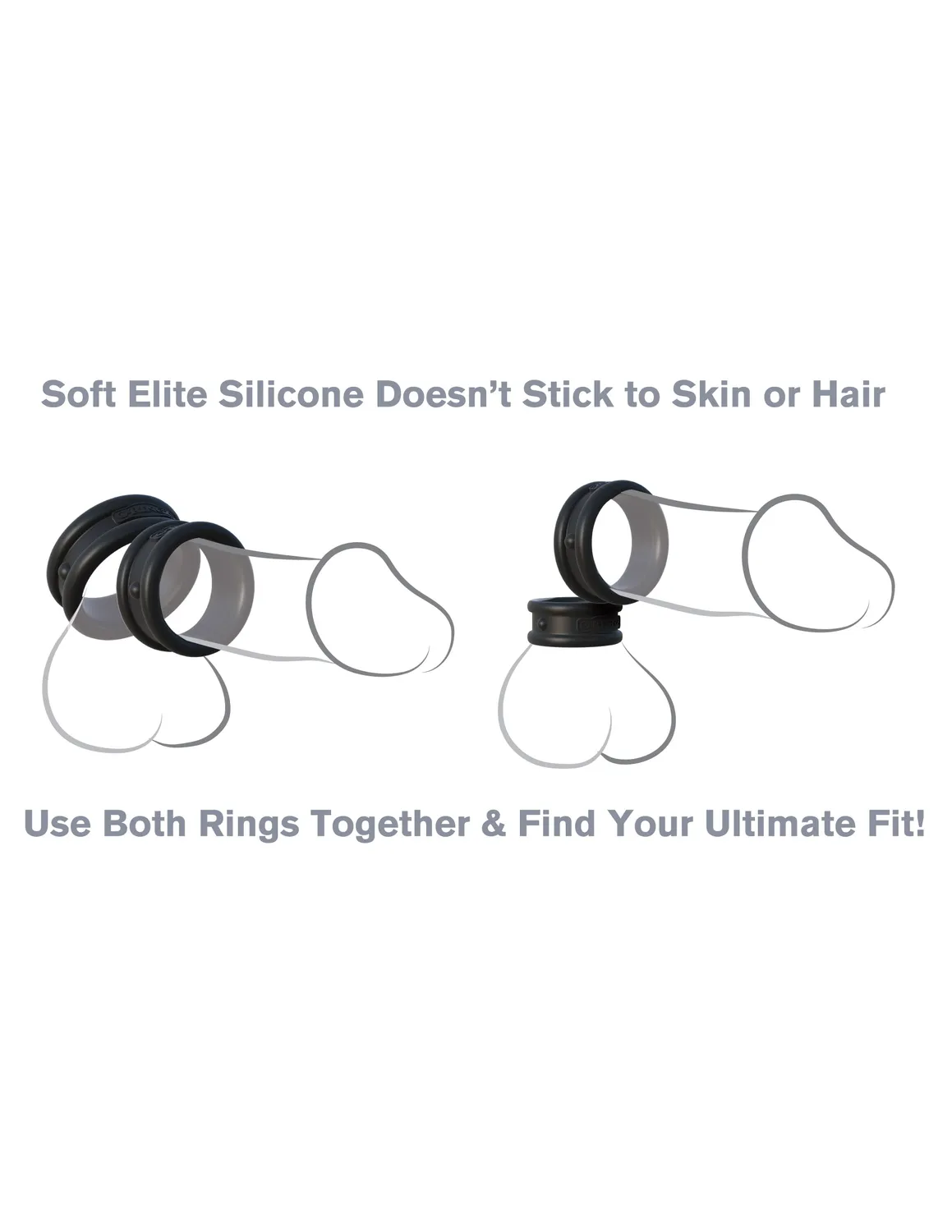 Pipedream Fantasy C-Ringz Max-Width Silicone Rings cockringen 2 stuks