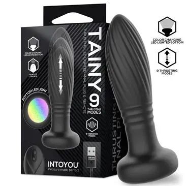 Intoyou Tainy anale plug thrusting met afstandsbediening