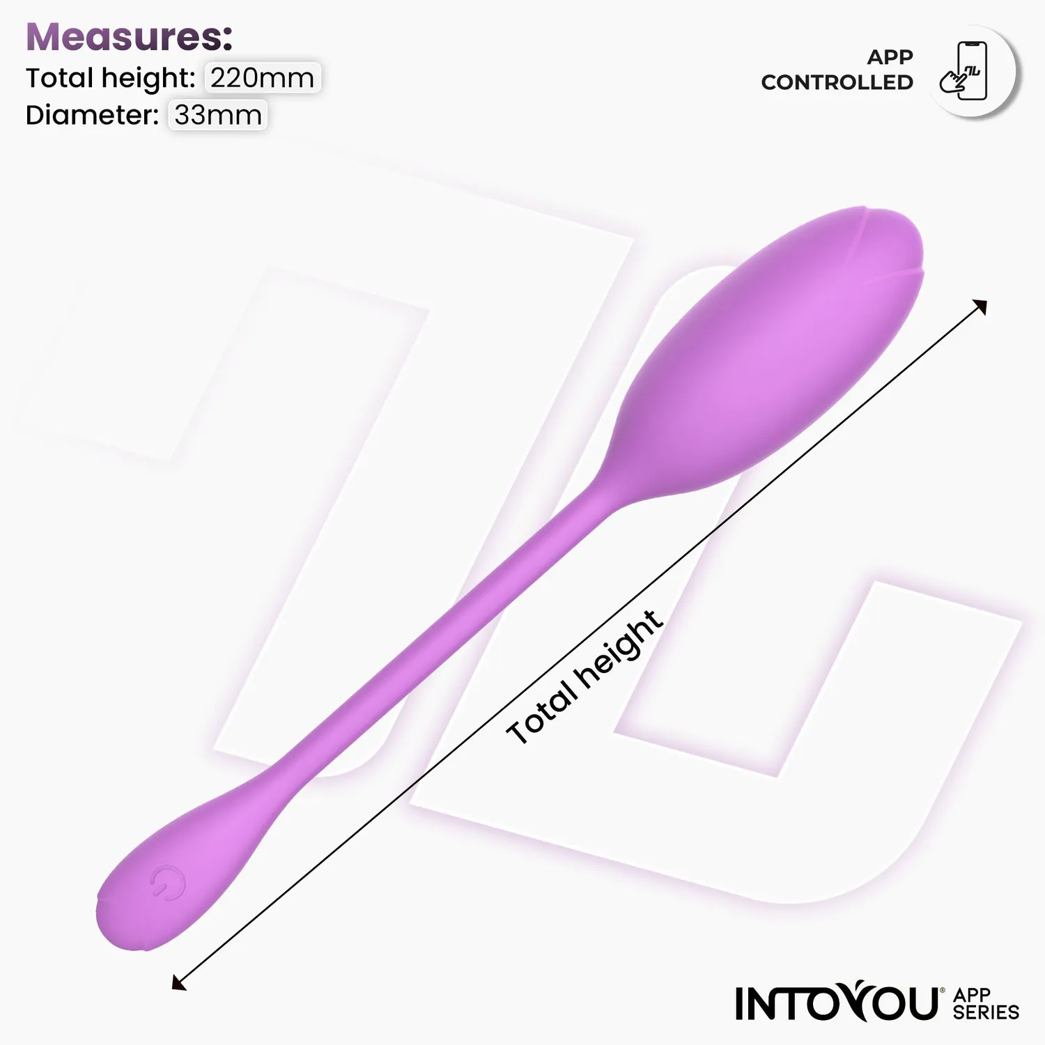 Intoyou Logan Vibratie-ei Paars siliconen