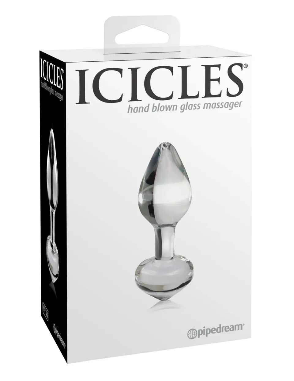 Pipedream Icicles No. 44 buttplug glas transparant klein