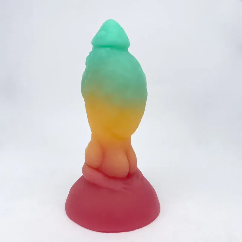 Tentickle Toady Stool Rainbow Cocktail dildo medium soft