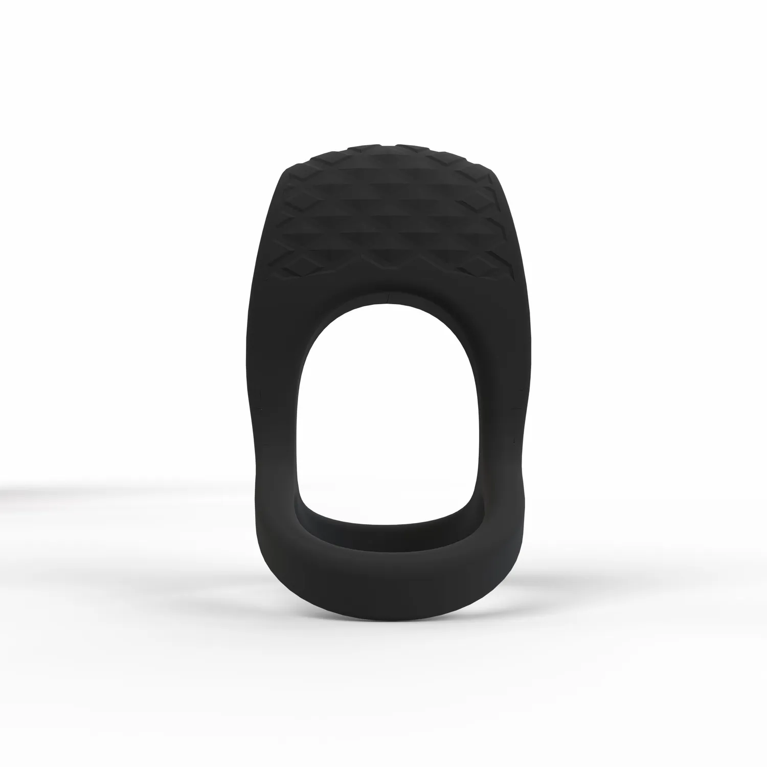 Screaming O BigO Pro vibrerende cockring zwart met ballenband