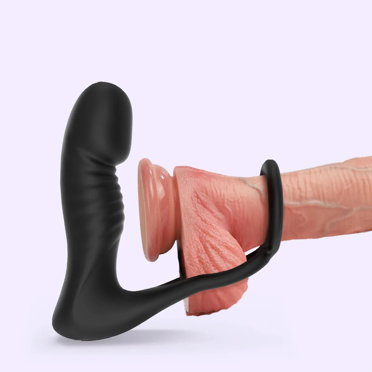 Beisar Puck 4-in-1 prostatemassager siliconen zwart