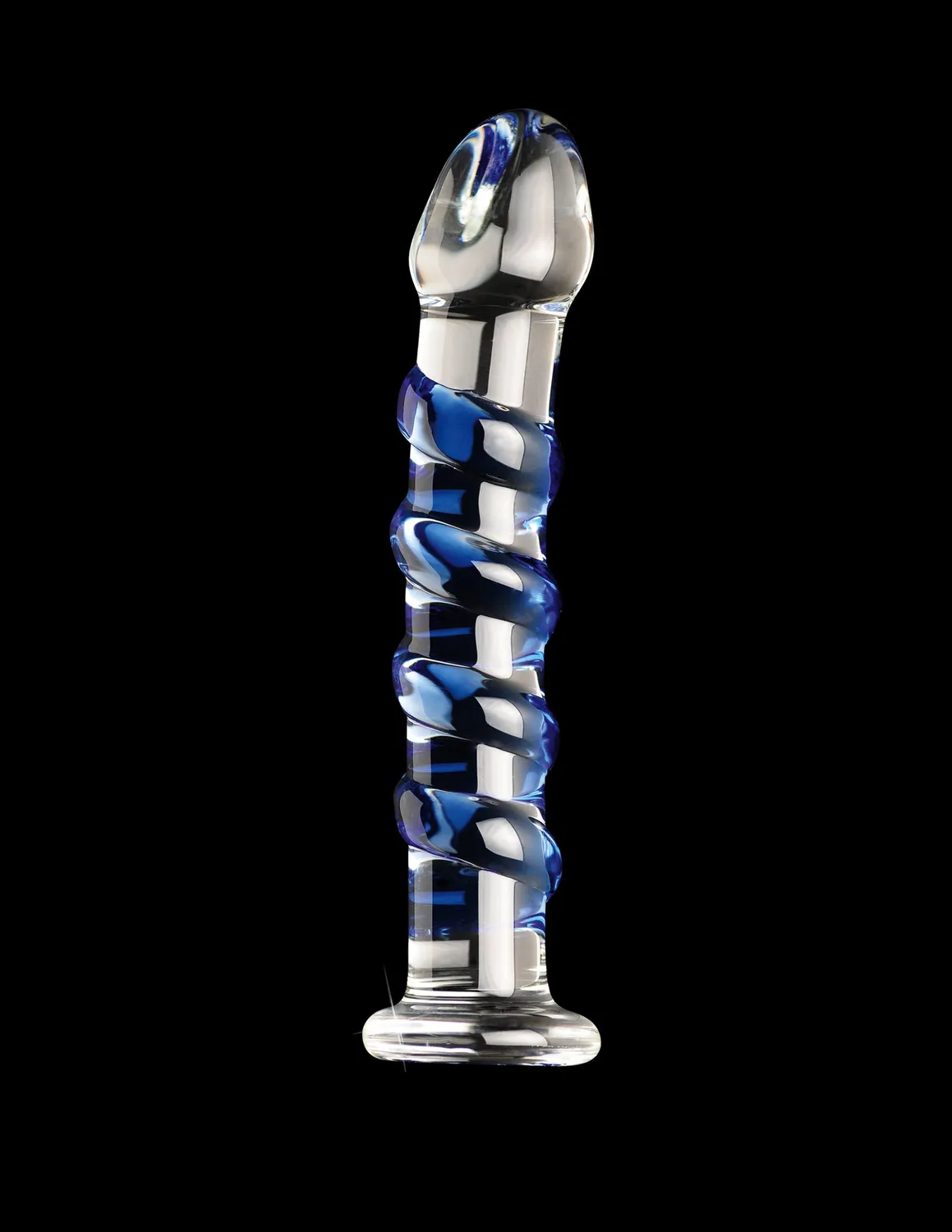 Pipedream Icicles No. 5 glazen dildo transparant blauw