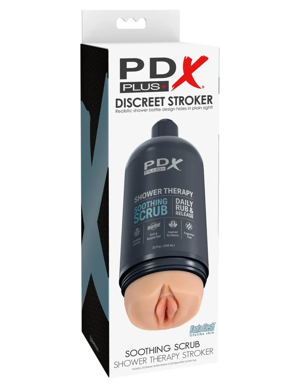 Pipedream PDX Plus Shower Therapy masturbator light zuignap