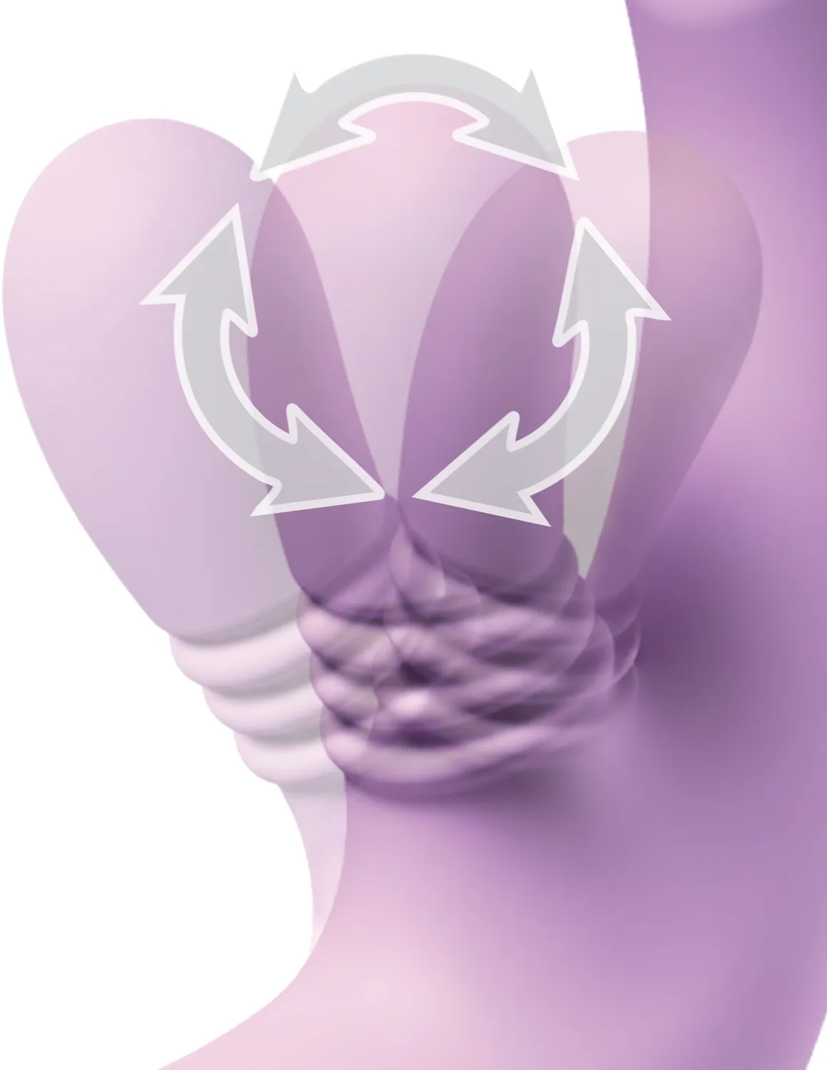 Pipedream IntiMotion Flutter Pro konijnenvibrator draaiende clitarm
