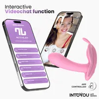 Intoyou Wingy vlinderstimulator met app roze duo