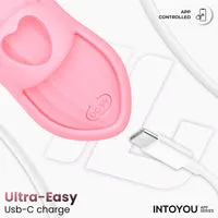 Intoyou Laia verwarmende vingervibrator met app roze
