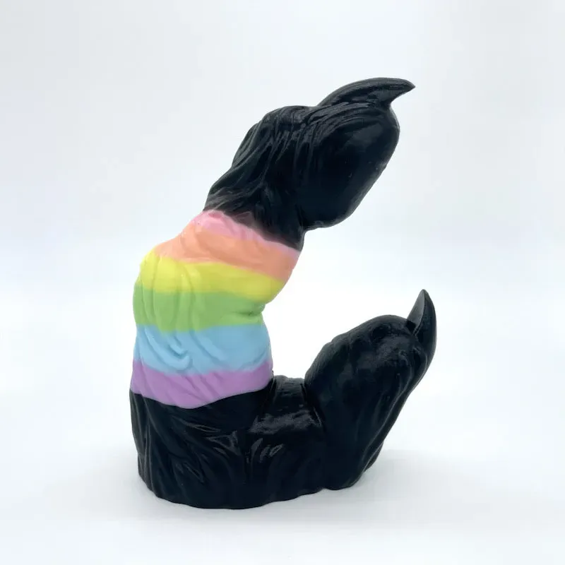 Tentickle Wölfing Black Rainbow dildo X-Small Super Soft