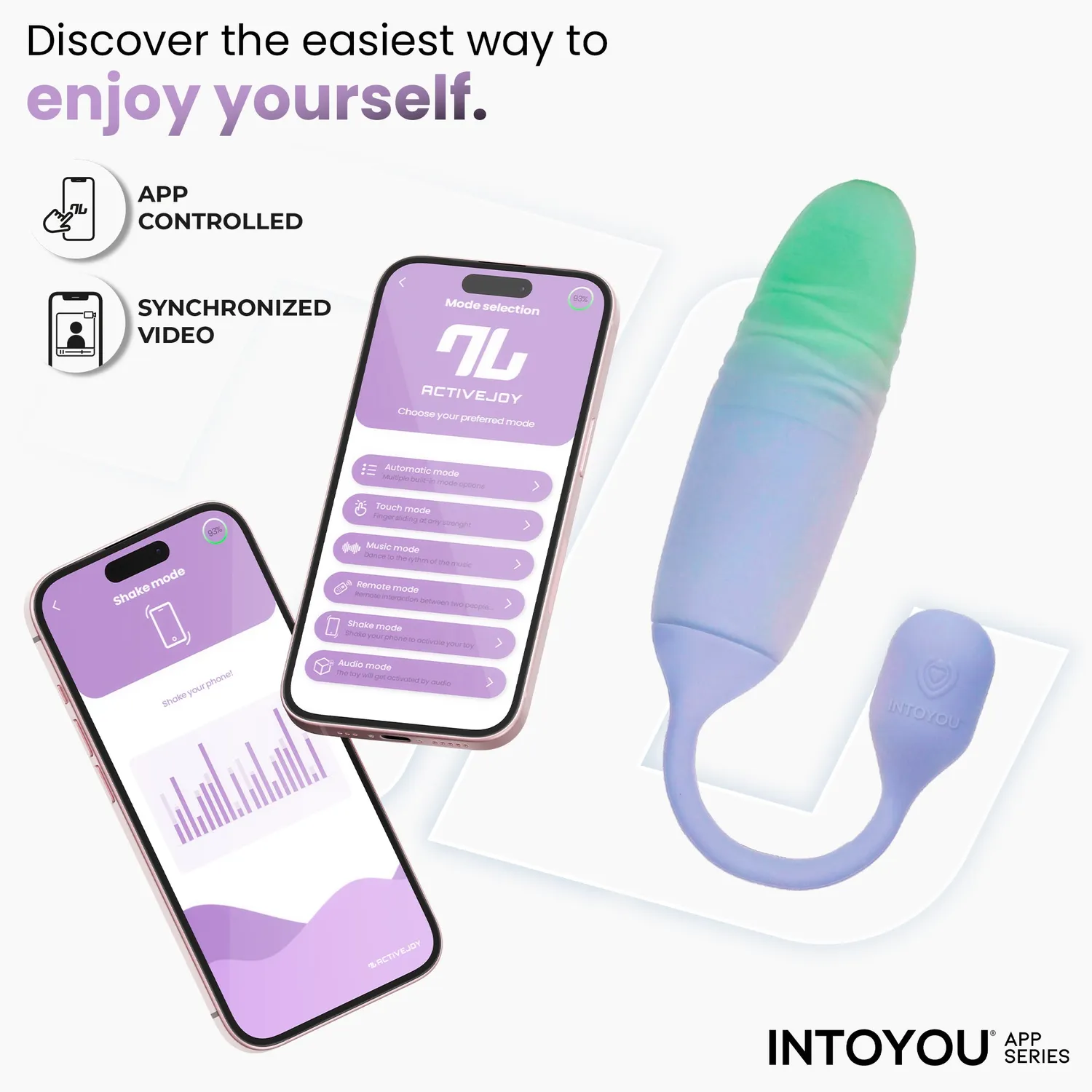 Intoyou NexEgg Motion vibrerend ei lila pistache thrusting