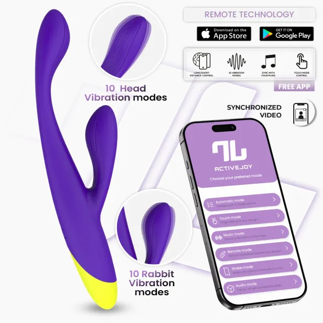Intoyou Lyra Rabbit Vibrator Paars met App