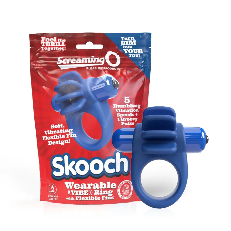 Screaming O Skooch 4B vibrerende cockring blueberry 6 standen
