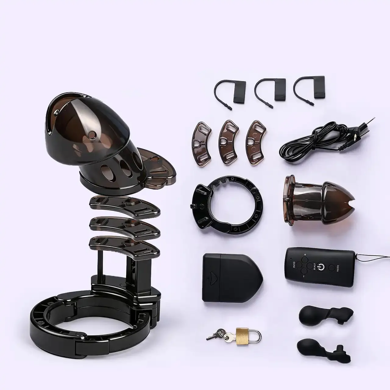 Beisar Prometheus kuisheidskooi zwart e-stim