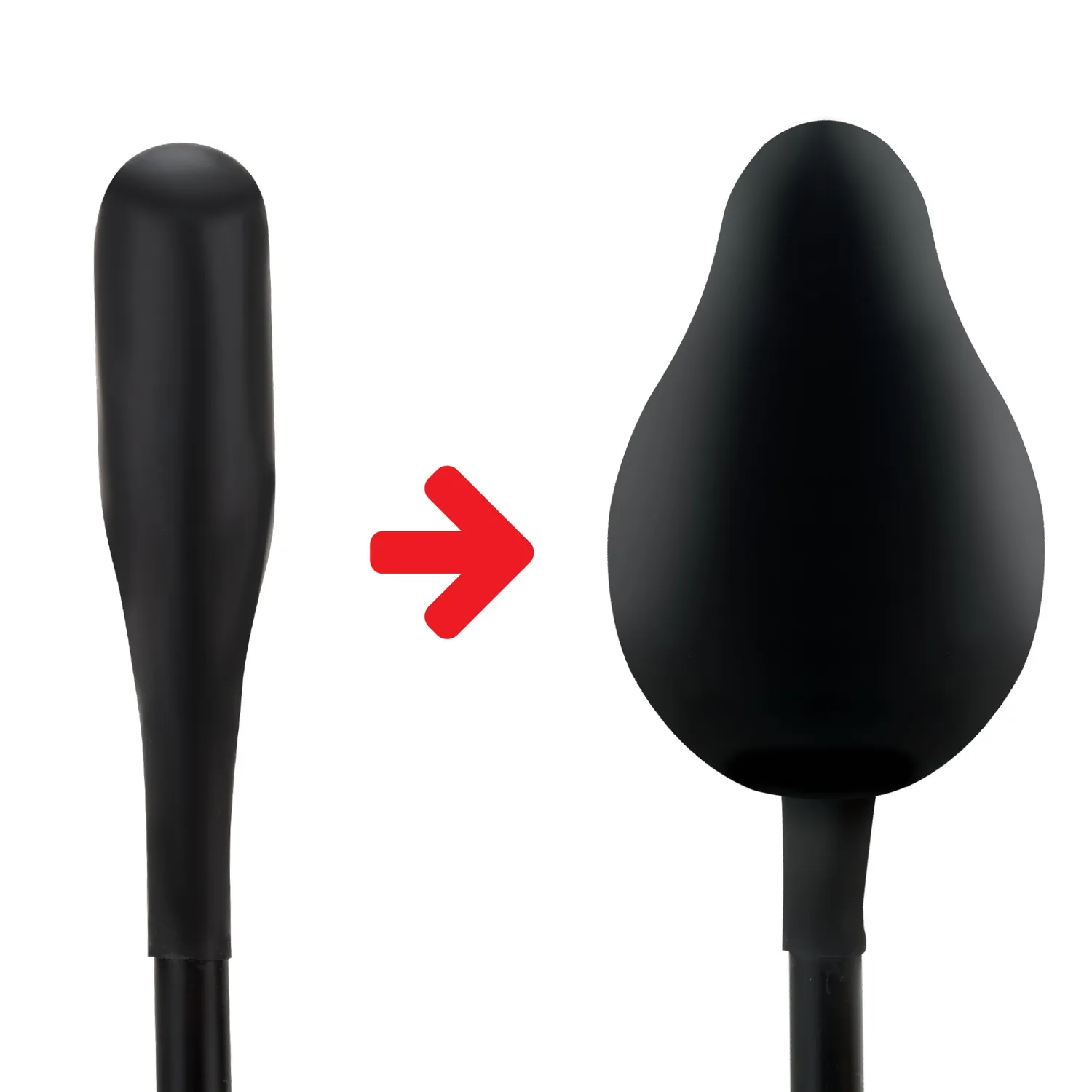 Lux Fetish Classic opblaasbare buttplug latex