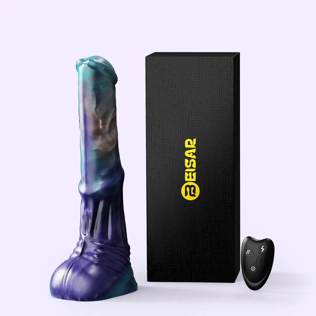 Beisar Faunus fantasy dildo blauw-goud trillend