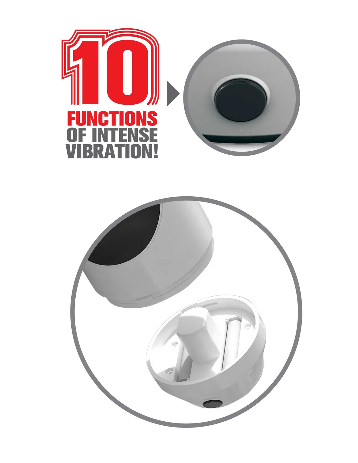 PDX Extreme Mega Grip vibrerende masturbator knijpbaar