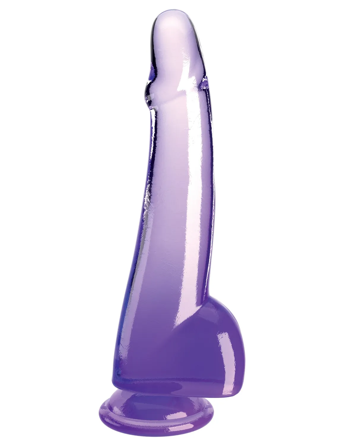 Pipedream King Cock 10" Cock with Balls dildo paars realistisch