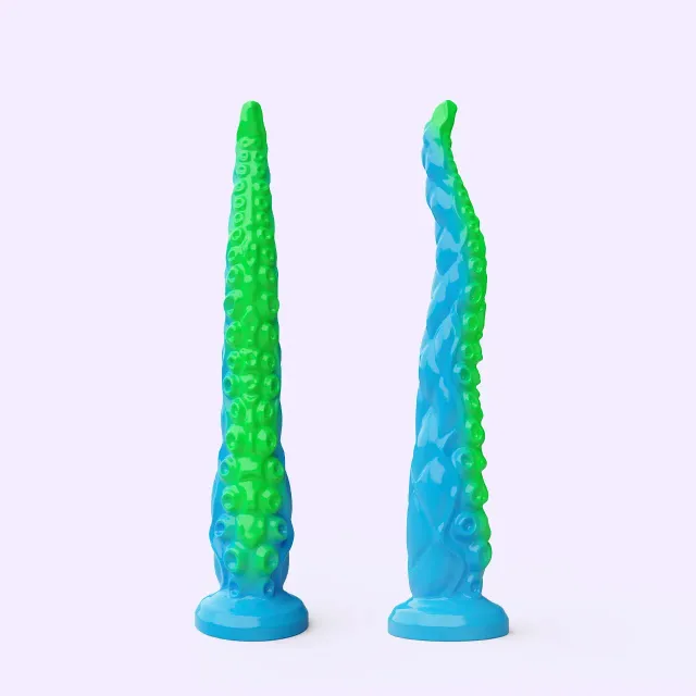 Beisar Divers dildo groen glow in the dark tentakel