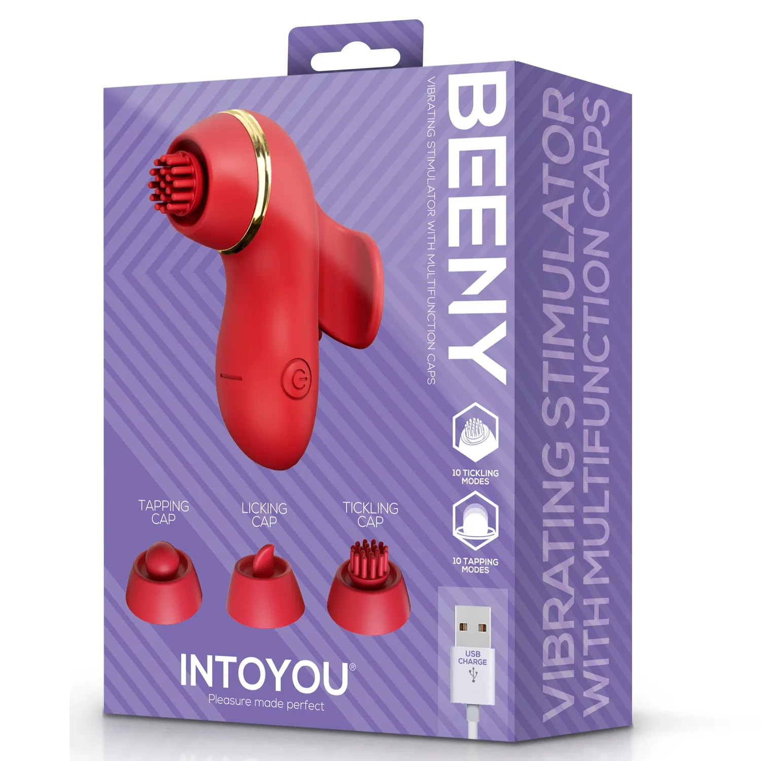 Intoyou Beeny Clitorisstimulator 4 opzetstukken zuigfunctie