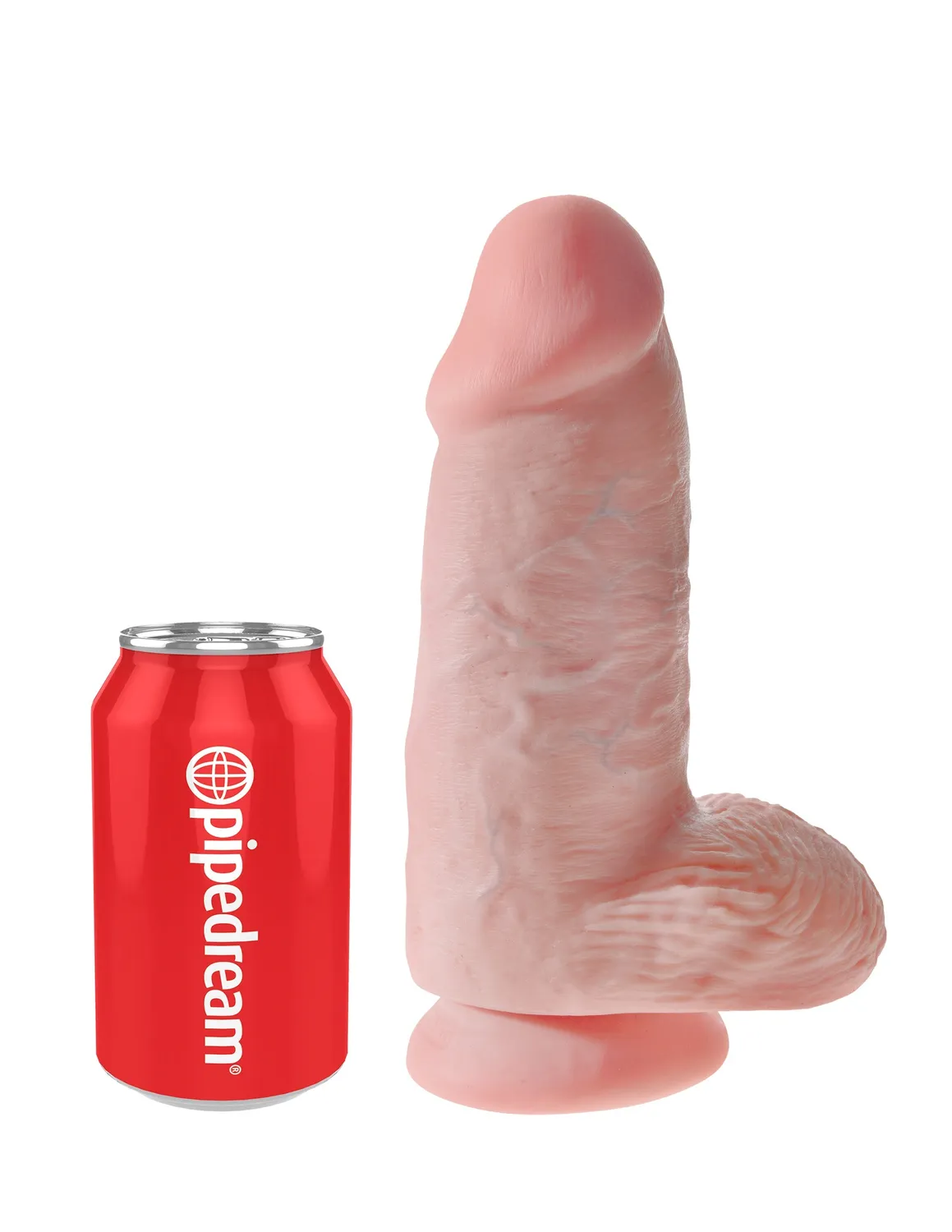 Pipedream King Cock 9 Chubby dildo huidskleur realistisch