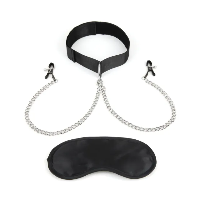 Lux Fetish Collar Nipple Clips tepelklemmen verstelbaar