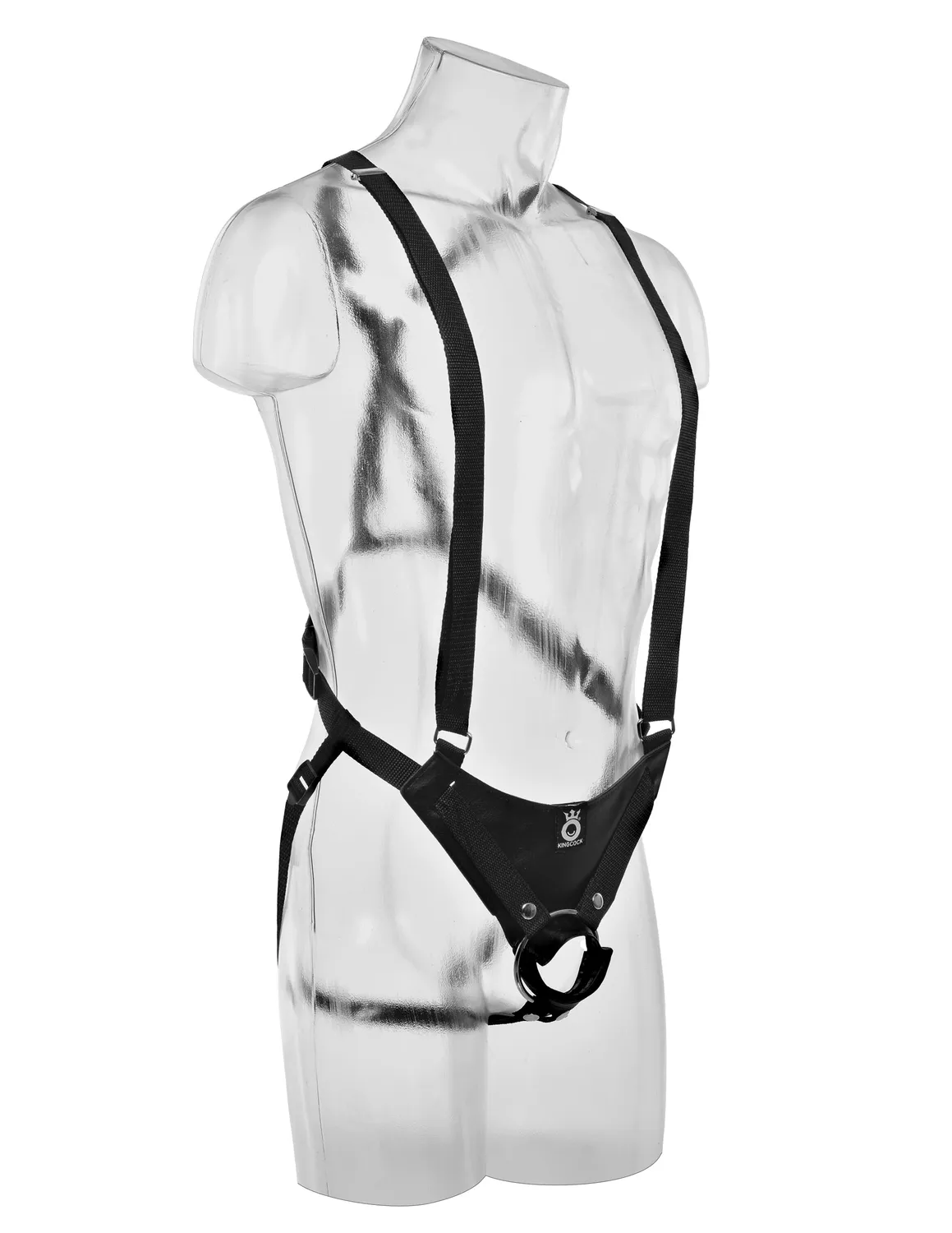 Pipedream King Cock 10" Hollow Strap-On voorbinddildo met harnas