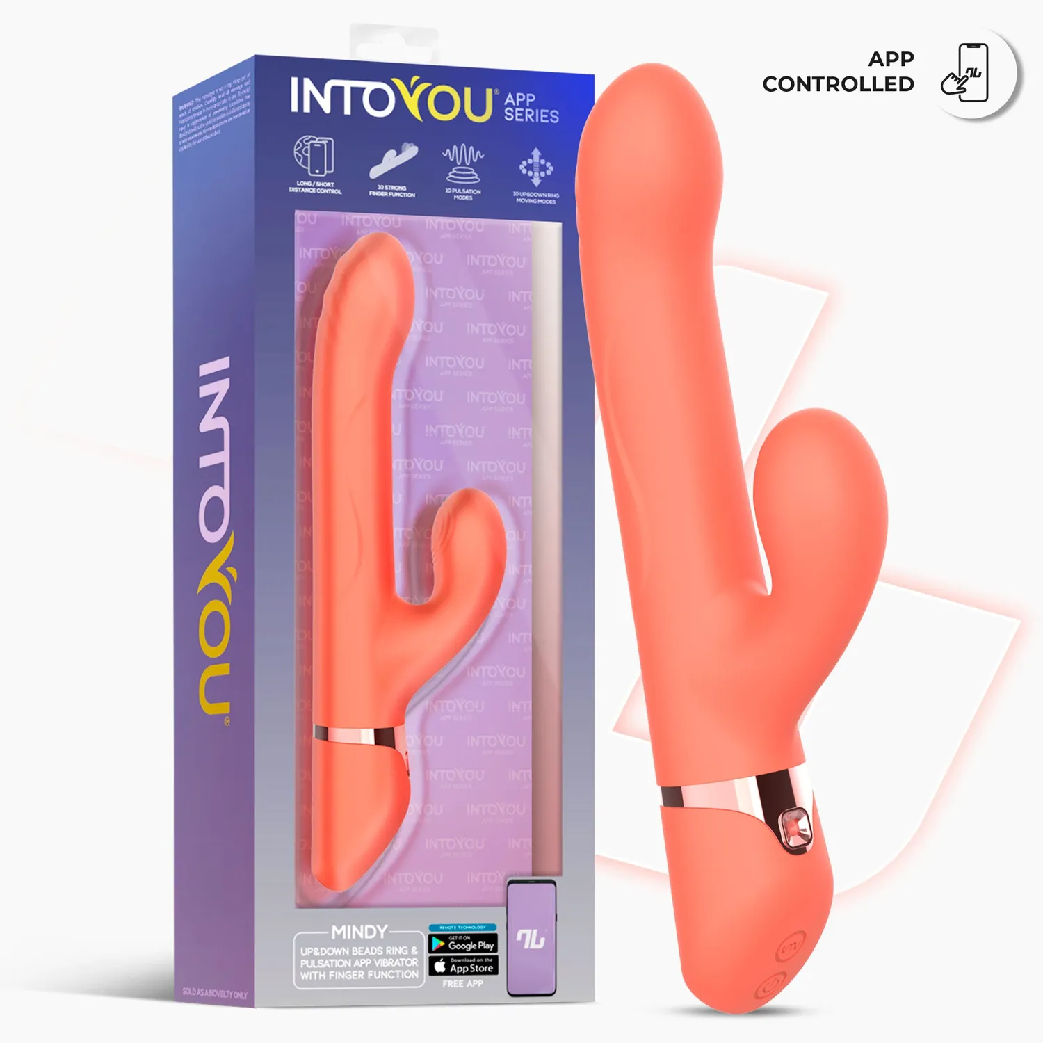 Intoyou Mindy G-spot vibrator met app en 4 functies