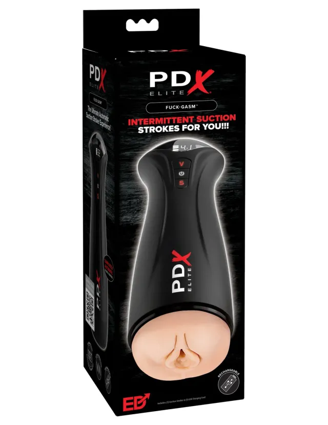 Pipedream PDX Elite Fuck-gasm zuigende vibrerende stroker