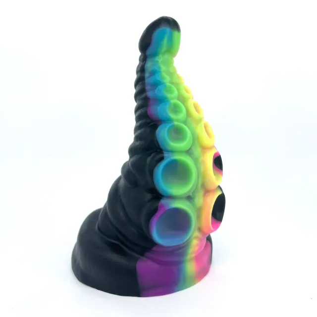 Tentickle Tenton Black Rainbow dildo x-small medium